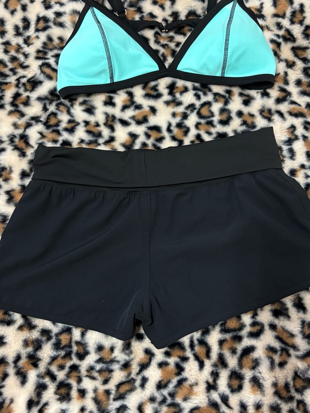 Roxy Black Women's Athletic Shorts with Logo